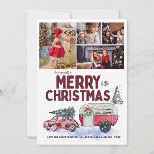Vintage Red Camper jul Photo Collage