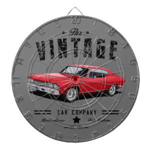 Vintage Red Chevelle Darttavla