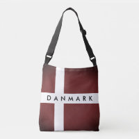 Vintage red Danmark flagga-krockkudde