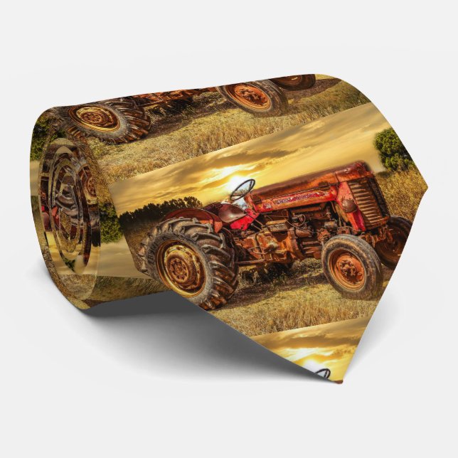 Vintage Red Farm Tractor Slips (Rullad)