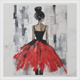 Vintage Red Girl Mode Söt Dress