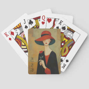 Vintage Red Hat Mode Casinokort