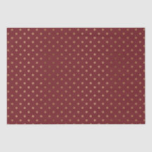 Vintage Red Helgdag Guld Snöflingor Wrapping Pappe