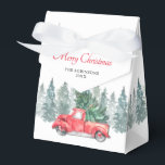 Vintage Red Lastbil-julen Julfest Presentaskar<br><div class="desc">Vintage christmas-festen är till för rutor med en enkel vit bakgrund,  vattenfärgad gryta träd,  ett rött lastbil,  ett julafton träd,  ord,  "god jul",  ditt namn och året.</div>