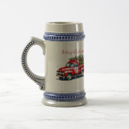 Vintage Red Lastbil Julgran Sejdel