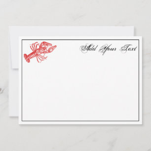 Vintage Red Lobster #1 Teckning