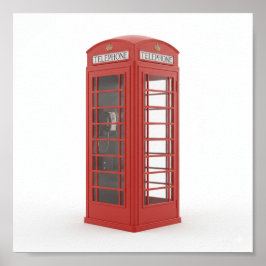 Vintage Red Mobil Booth Poster