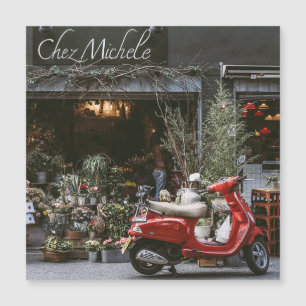 Vintage Red Motor Scooter