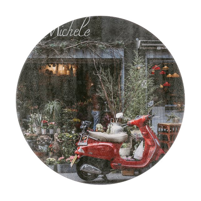 Vintage Red Motor Scooter     (Framsidan)