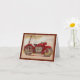 Vintage Red Motorcycle Kort (Small Plant)