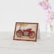 Vintage Red Motorcycle Kort (Orchid)