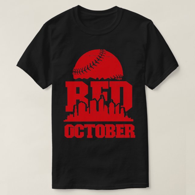 Vintage Red oktober Philly Philadelphia Baseball T Shirt (Design framsida)