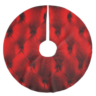 Vintage Red Padding Cushion Struktur Julgransmatta Borstad Polyester