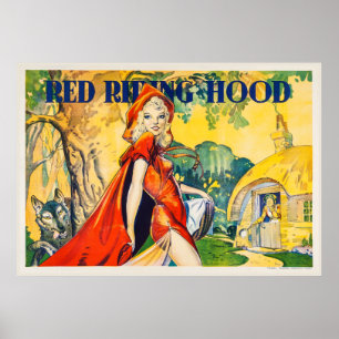 Vintage Red Riding Huva Theater Poster