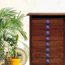 Vintage Red & Silver Milagro Heart med fjäril