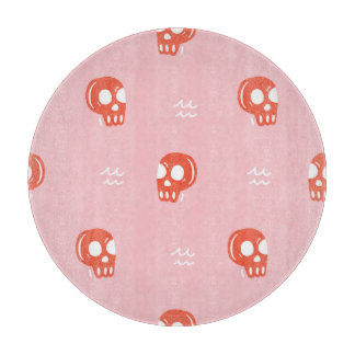 Vintage Red Skull Head Mönster
