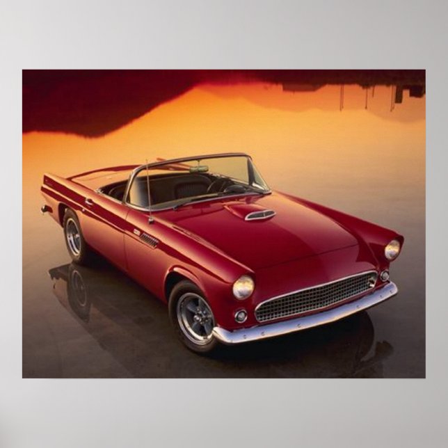 Vintage Red T-Bird Poster (Framsidan)