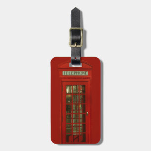 Vintage Red Telefon Box Bagagebricka