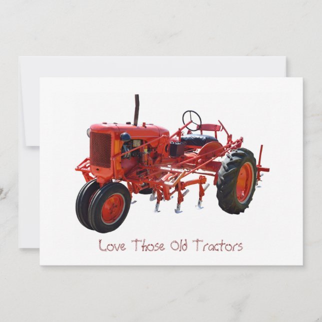 Vintage Red Tractor (Framsida)