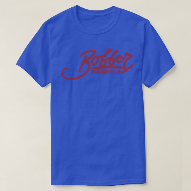 Vintage Red Triumph Bobber T Shirt (Design framsida)