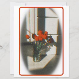 Vintage Red Tulip Stationary