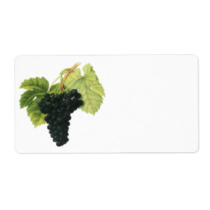 Vintage Red Vin Organic Grape Cluster, Food Fruit Fraktsedel