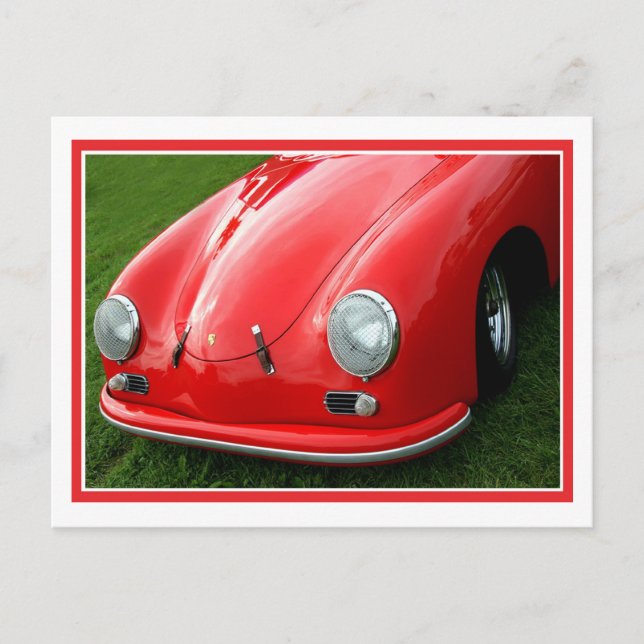 vintage Red Vykort (Framsida)