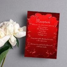 Vintage Red Wedding Reception