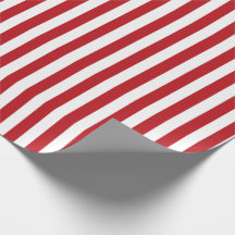 Vintage Red & White Rand Wrapping Papper