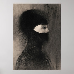 Vintage Redon Teckning Poster