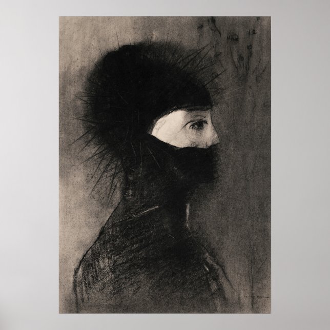 Vintage Redon Teckning Poster (Framsidan)