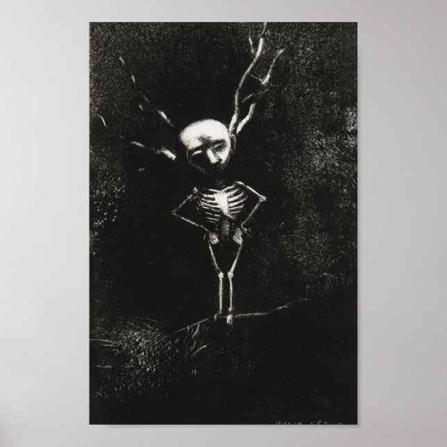 Vintage Redon Teckning Poster (Framsidan)