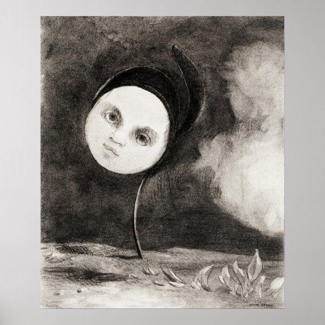 Vintage Redon Teckning Poster (Framsidan)