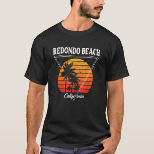 Vintage Redondo Beach California Handflatan Träd C T Shirt