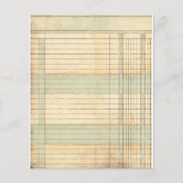 Vintage redovisning blad