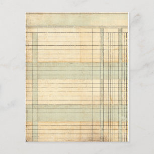 Vintage redovisning blad