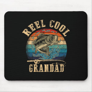 Vintage Reel Cool Farfar Fisk Fiske Tröja Fars Dag Musmatta