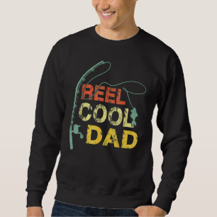 Vintage Reel Coola Pappa Fiske efter pappa Fars da Lång Ärmad Tröja
