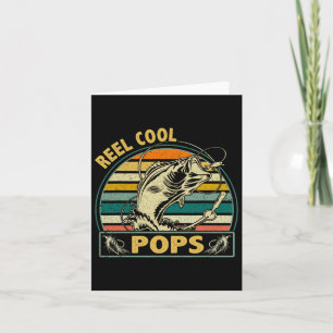 Vintage Reel Coola Pops Fishing Fars dag for Gra Kort