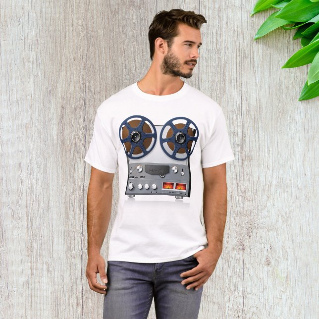 Vintage Reel Tape Deck T Shirt (Skapare uppladdad)