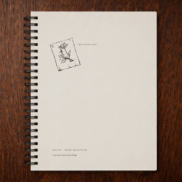 Vintage Regency Inspired Pressed Rose  Anteckningsbok