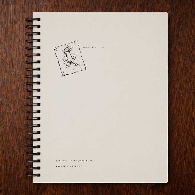 Vintage Regency Inspired Pressed Rose  Anteckningsbok (Skapare uppladdad)