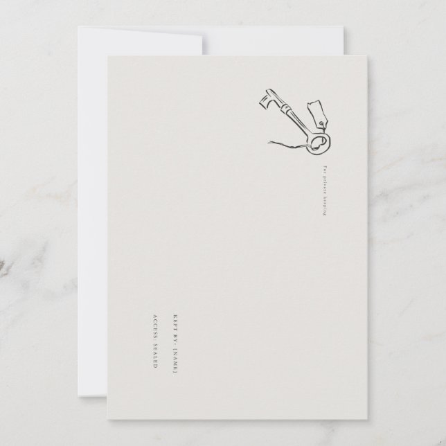 Vintage Regency Inspired Sealed Key (Framsida)