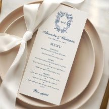 Vintage Regency-stil Monogram vapen Bröllop