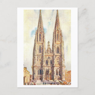 Vintage Regensburgs domkyrka Vykort