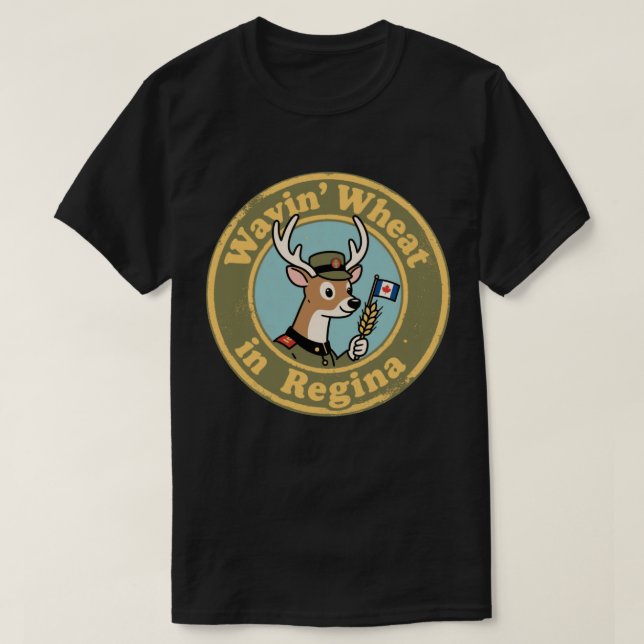 Vintage Regina Saskatchewan Vete T Shirt (Design framsida)