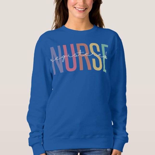 Vintage-registrerad sjuksköterska  t shirt (Framsida)