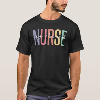 Vintage-registrerad sjuksköterska t shirt
