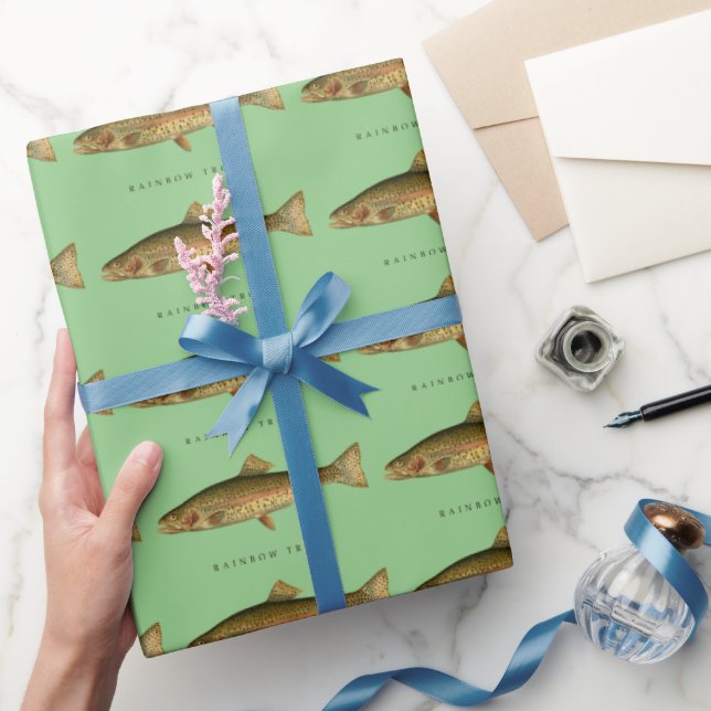 Vintage regnbåge öring inslagningspapper (Gifting)