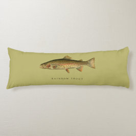 Vintage Regnbåge Trout Body Pillow Kroppskudde